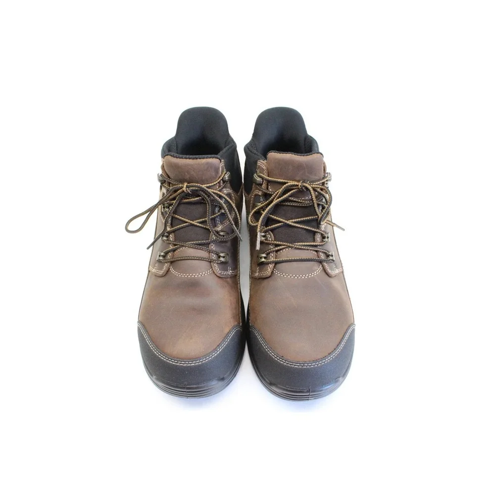 Orthofeet Men's 10 US Hands Free Safety Composite‎ Toe Brown Work Boots 40802-D